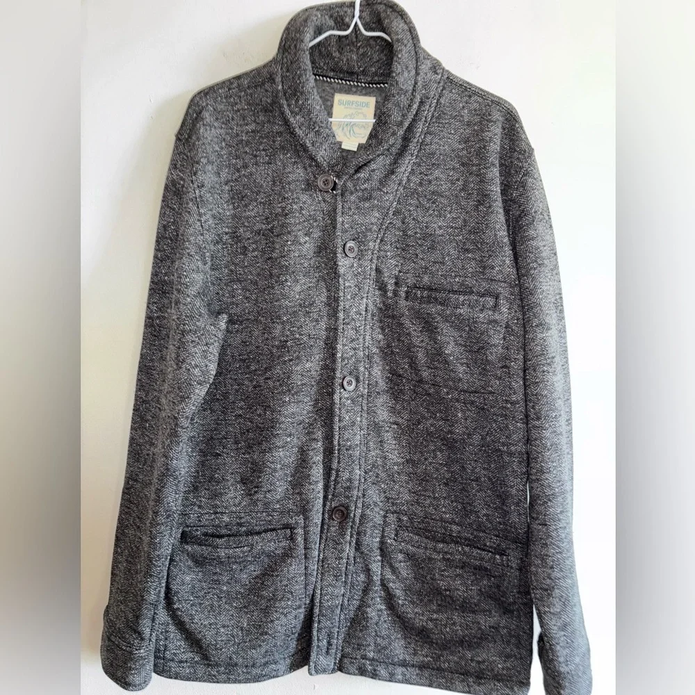 Surfside Supply Heathered  Shawl  Collar Cardigan.
